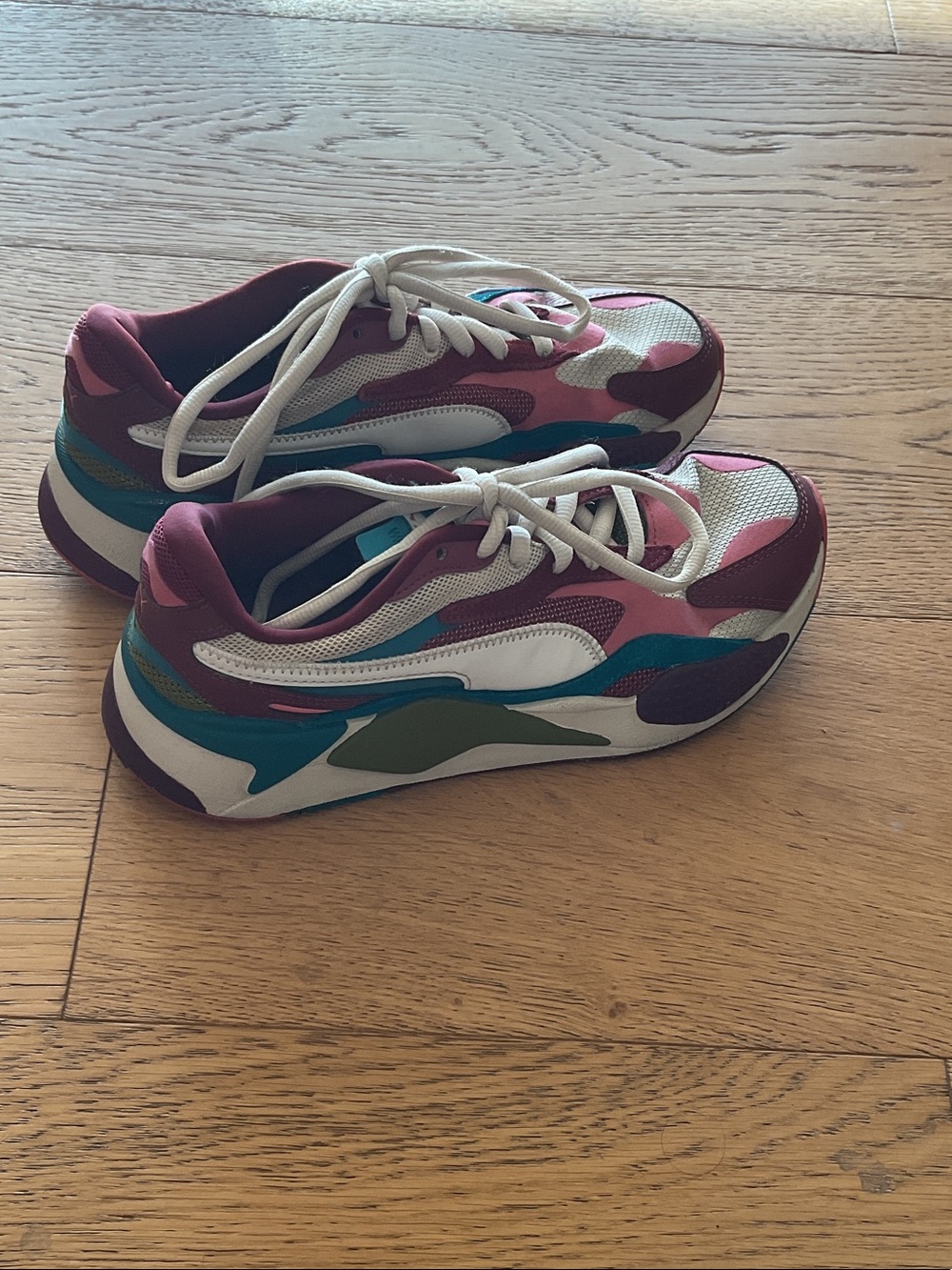 Puma Sneakers - Pink, Teal, Green, White